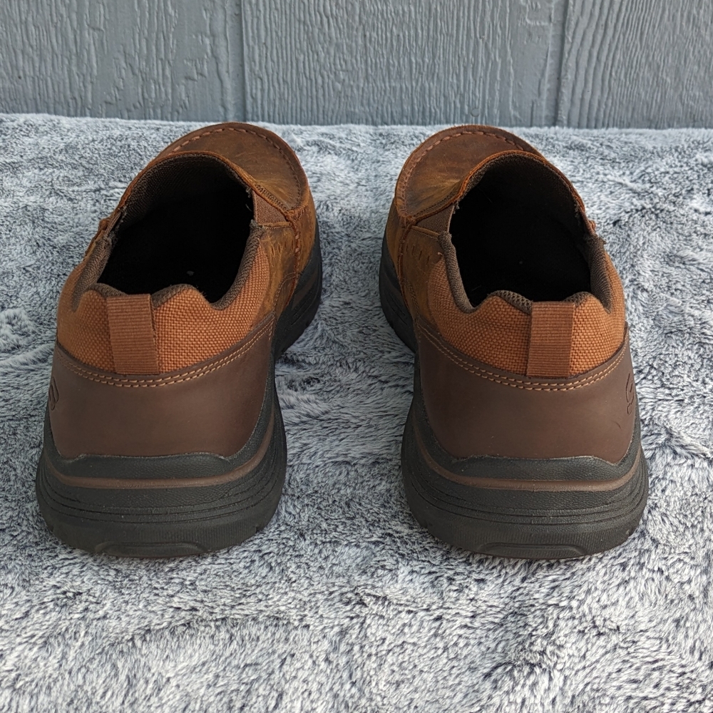 Skechers Extra Wide Fit Expended Seveno Slip-On Leather Loafers Men's Size 9 - Picture 3 of 9